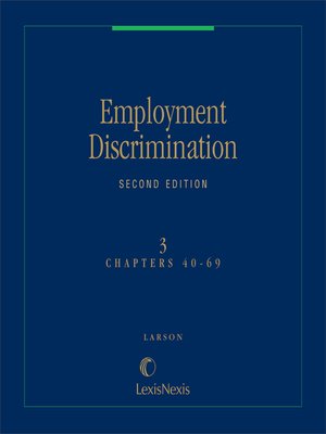 cover image of Larson's Employment Discrimination